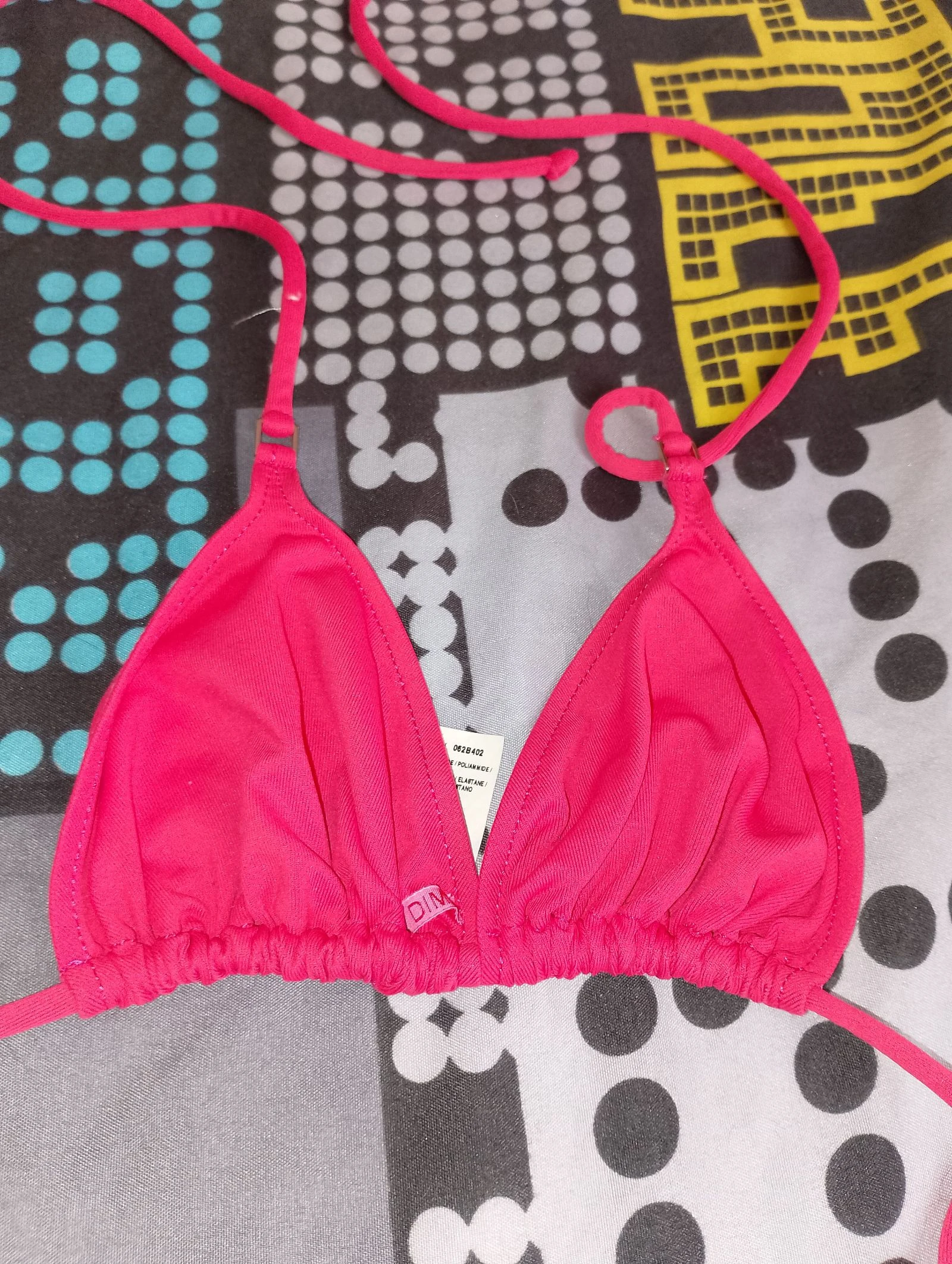 Top de biquíni triângulo rosa fúcsia DIM 85B – photo 6